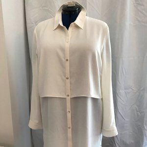 J Jill Long Flowing Tunic in Cream